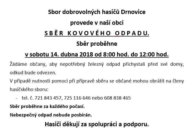 Sběr železa 2018